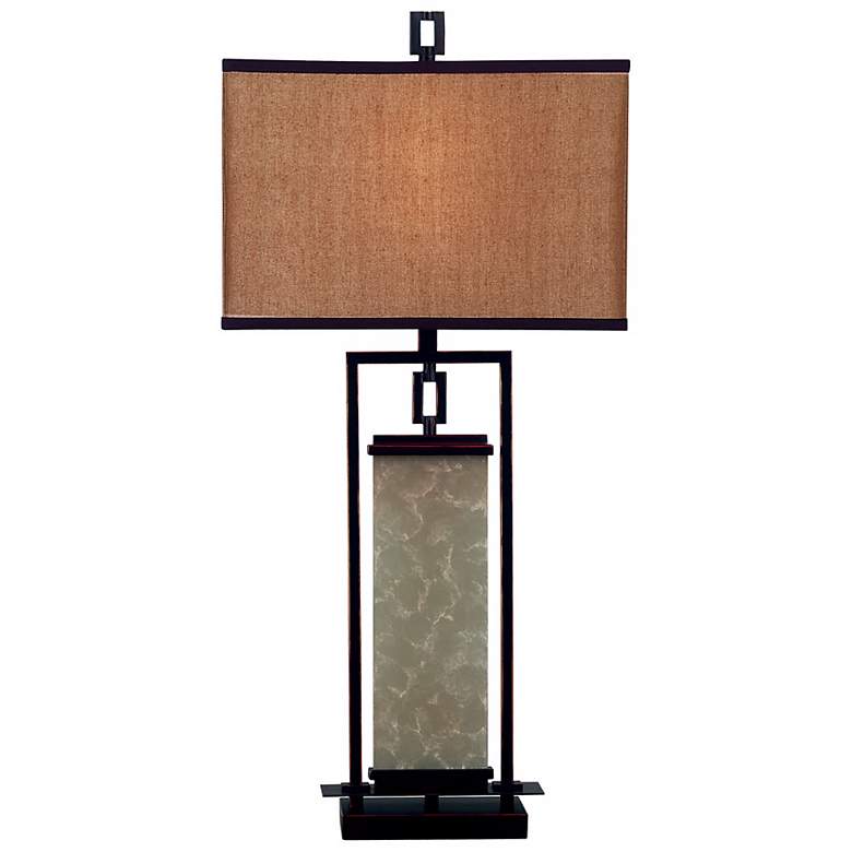 Image 1 Plateau Table Lamp in an Oil-Rubbed Bronze Finish