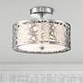 Platinum Collection Abode 12"W Polished Chrome Ceiling Light