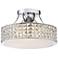 Platinum Collection Alexa 14"W Polished Chrome Ceiling Light