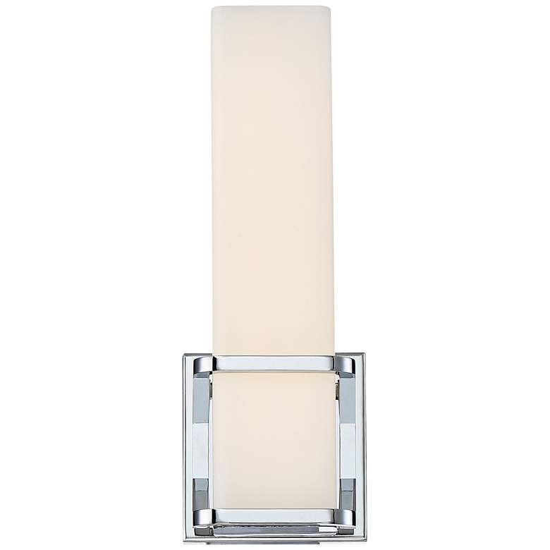 Image 3 Platinum Collection Axis 13" High Chrome LED Wall Sconce more views