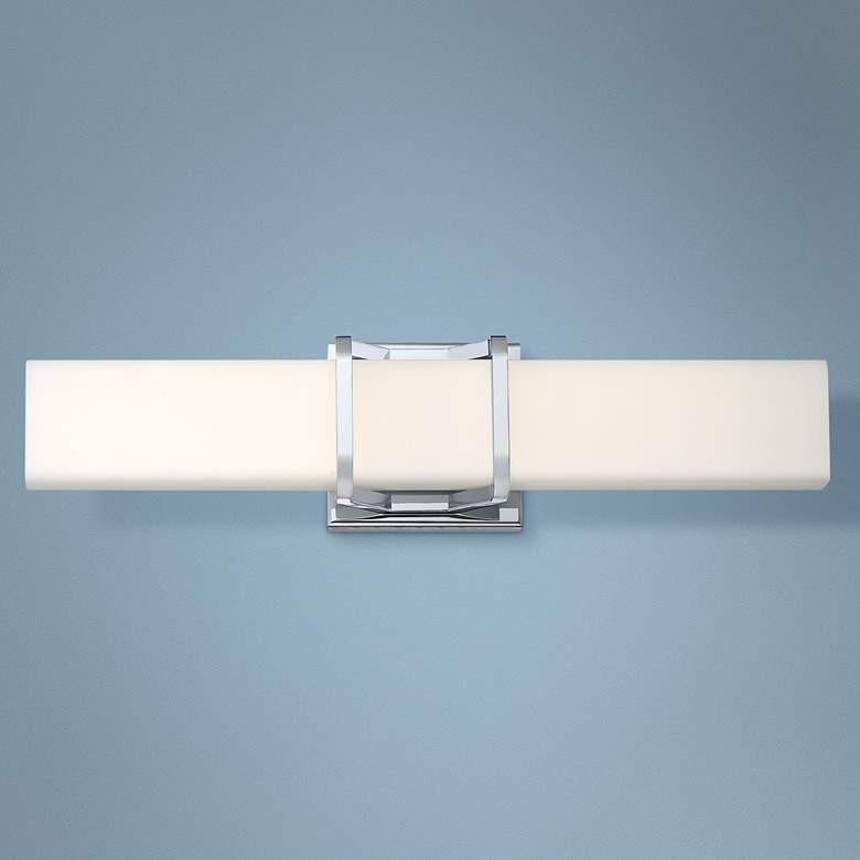 Image 1 Platinum Collection Axis 19 1/4" Wide Chrome LED Bath Light