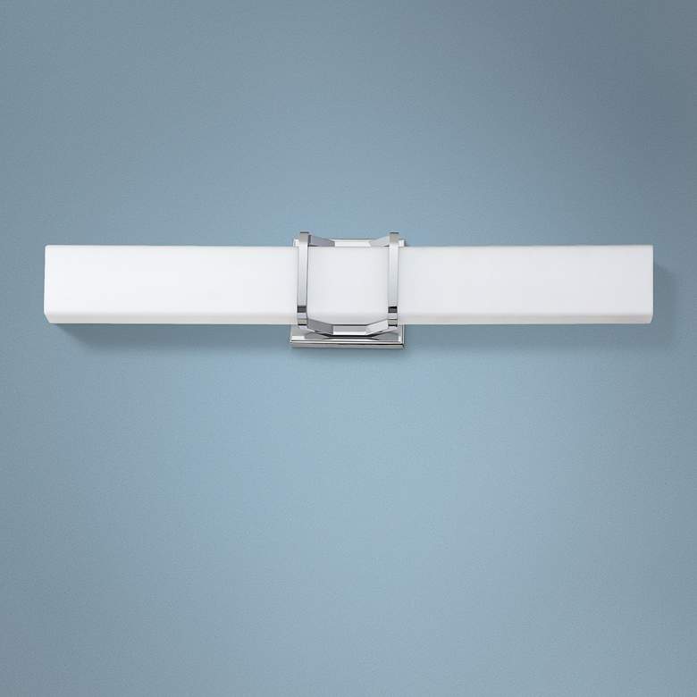 Image 1 Platinum Collection Axis 25 inch Wide Polished Chrome LED Bath Light
