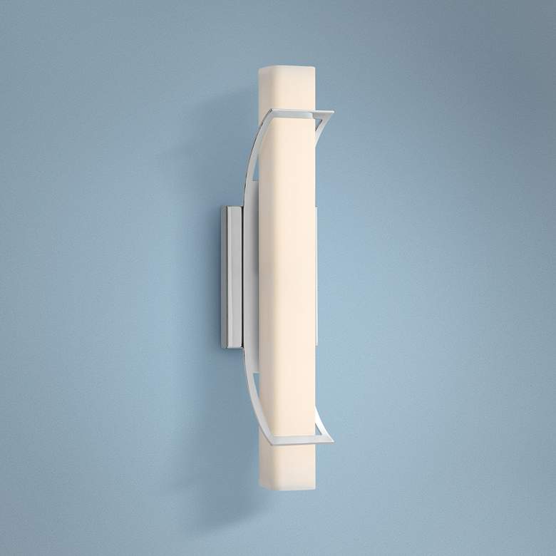 Image 1 Platinum Collection Blade 19" Wide Chrome LED Bath Light