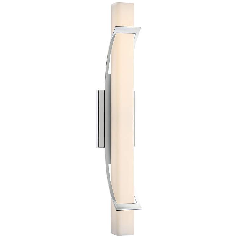 Image 1 Platinum Collection Blade 26" Wide Chrome LED Bath Light