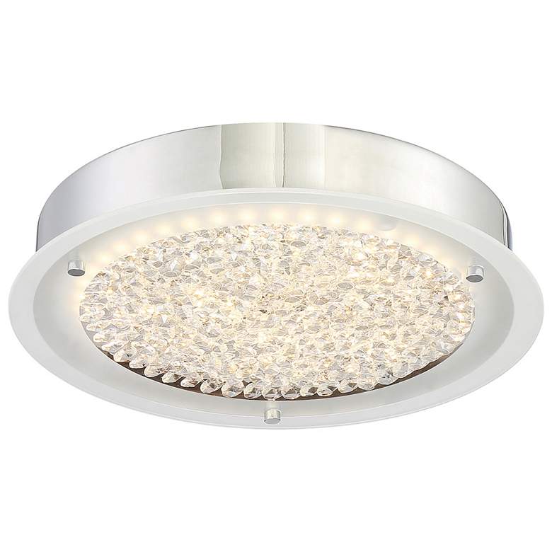 Image 3 Platinum Collection Blaze 12 1/4 inchW Chrome LED Ceiling Light more views