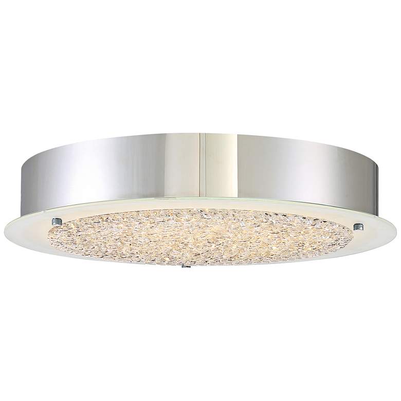 Image 2 Platinum Collection Blaze 16" Wide Chrome LED Ceiling Light