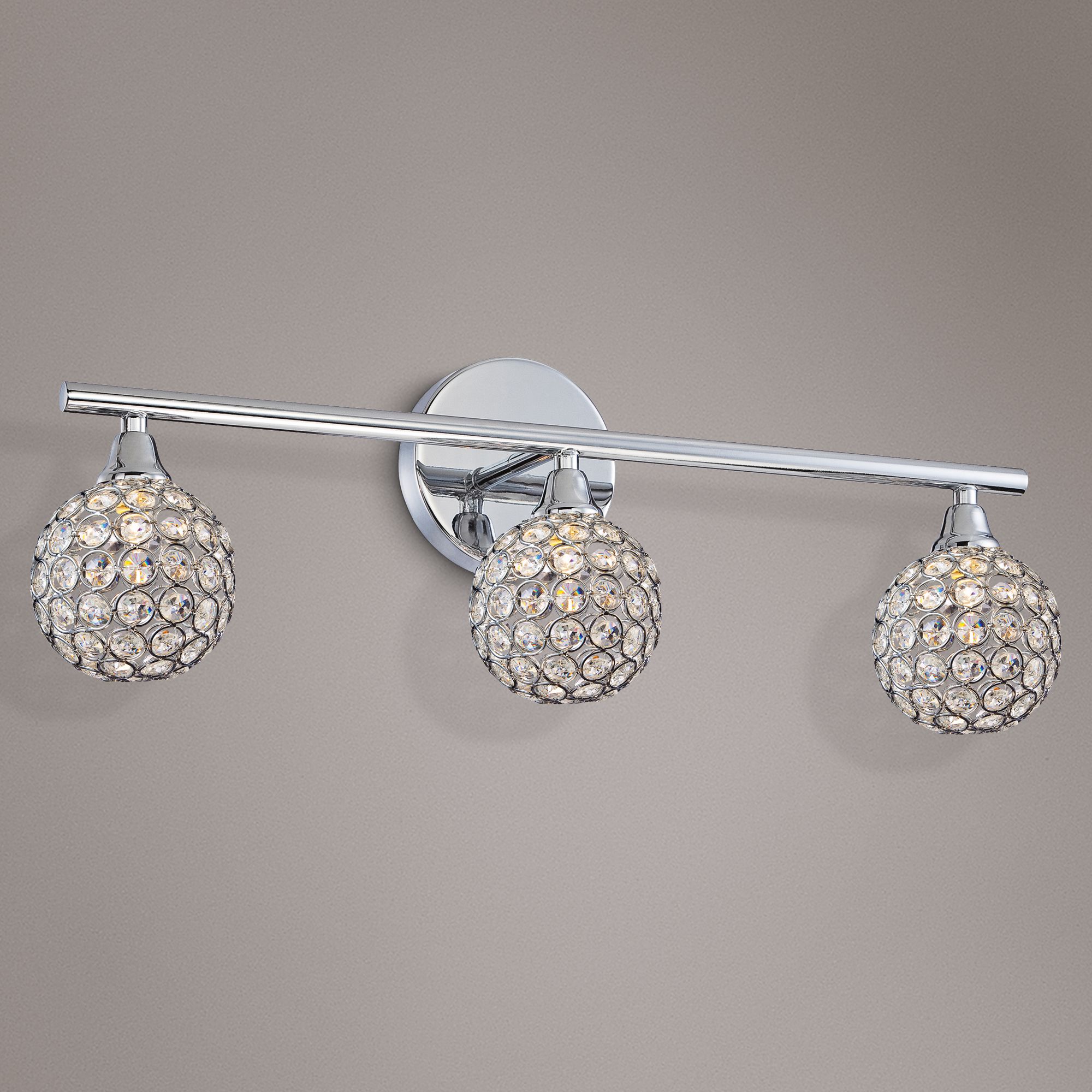 Platinum Collection Shimmer 23"W Polished Chrome Bath Light 8D178