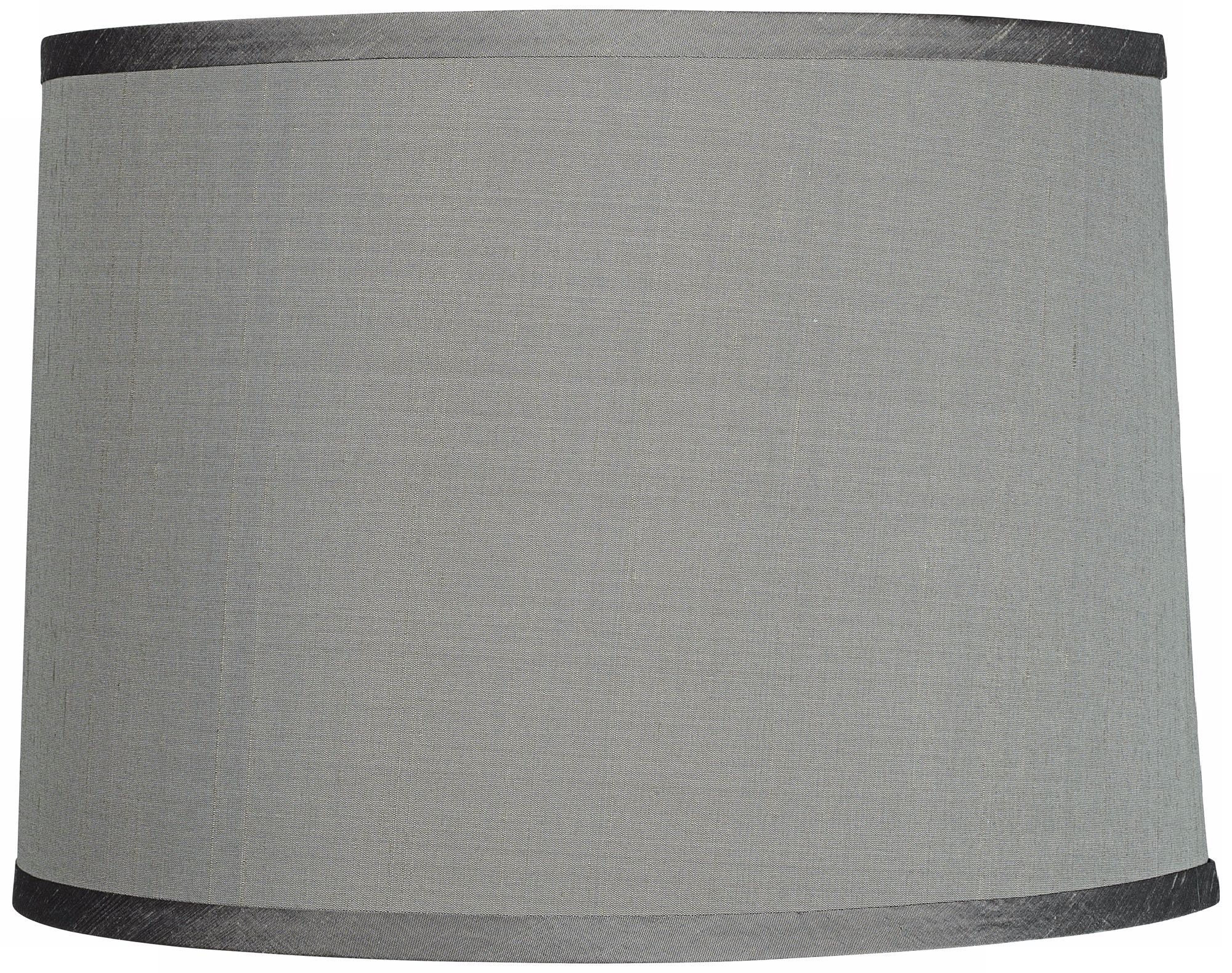 silver silk lampshade