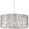 Platinum Grotto 21 1/2" Wide Polished Chrome Pendant Light