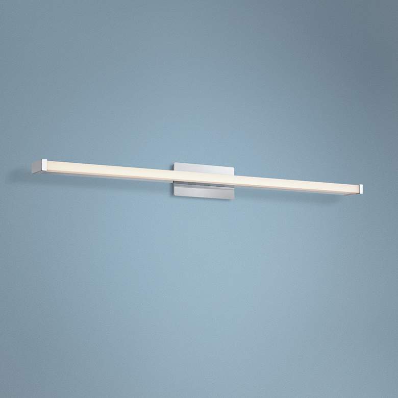 Image 1 Platinum Promenade 37"W Polished Chrome LED Bath Light