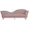 Plato 98 1/2" Wide Blush Velvet Sofa