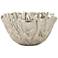 Plato Glossy Silver 10" Wide Modern Decorative Ceramic Bowl