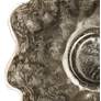 Thumbnail3 of Plato Glossy Silver 10" Wide Modern Decorative Ceramic Bowl more views