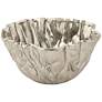 Thumbnail4 of Plato Glossy Silver 10" Wide Modern Decorative Ceramic Bowl more views
