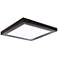 Platter 10" Square Bronze LED Outdoor Ceiling Light w/Remote