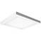 Platter 10" Square White LED Outdoor Ceiling Light w/ Remote