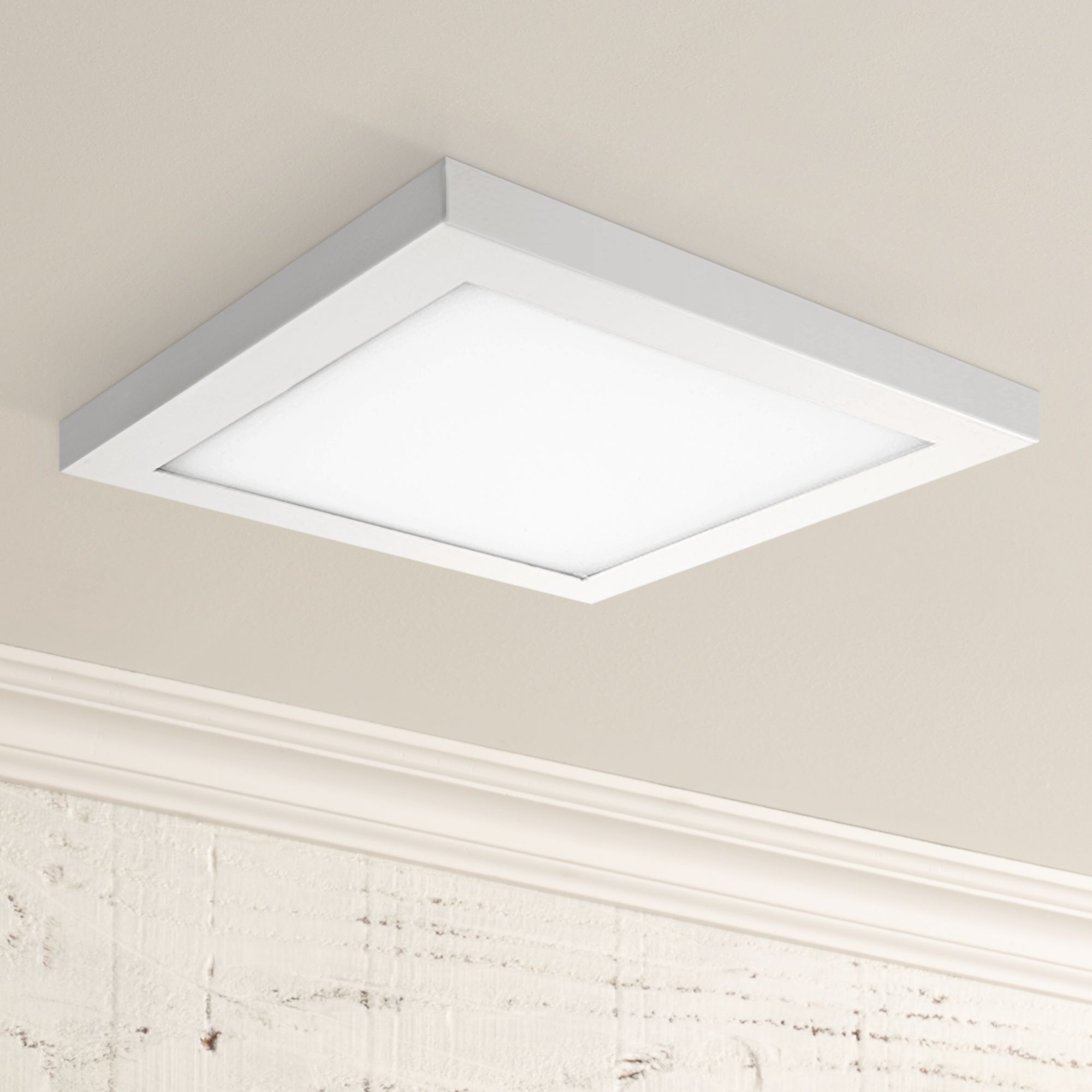 square soffit lights