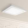 Platter 13" Square White LED Outdoor Ceiling Light