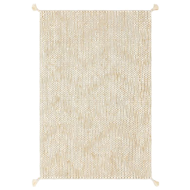 Image 1 Playa PLY-01 5&#39;x7&#39;6 inch Light Gray Ivory Rectangular Area Rug