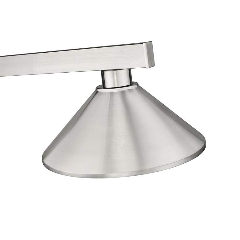 Image 5 Players 46" Wide Brushed Nickel 3-Light Billiard Chandelier more views