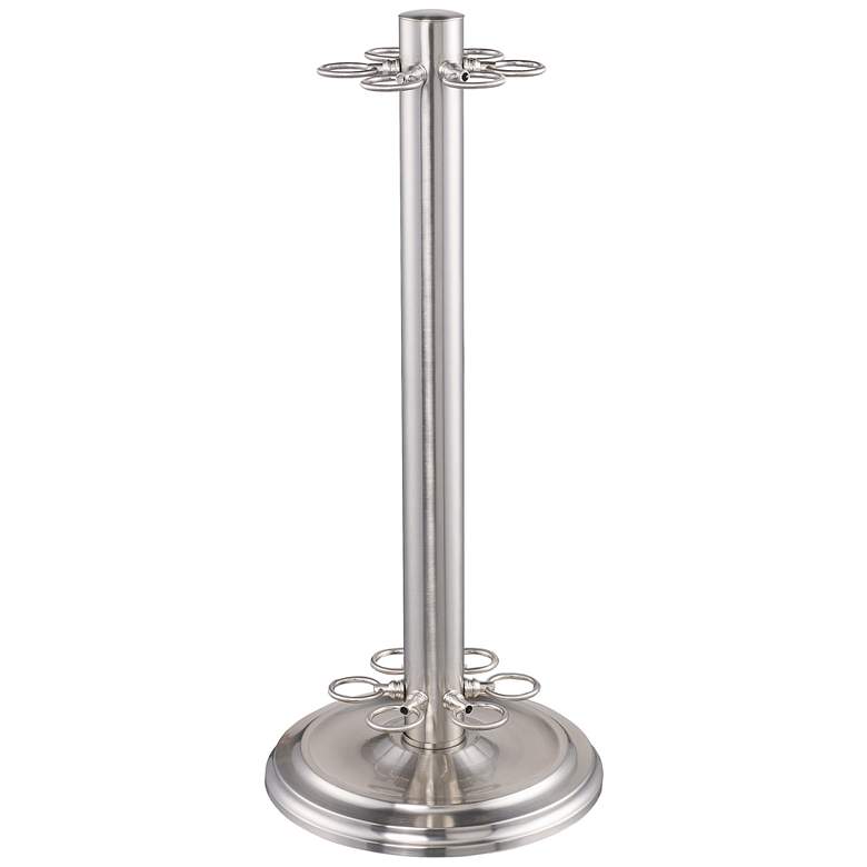 Image 1 Players Billiard Cue Stand in Brushed Nickel