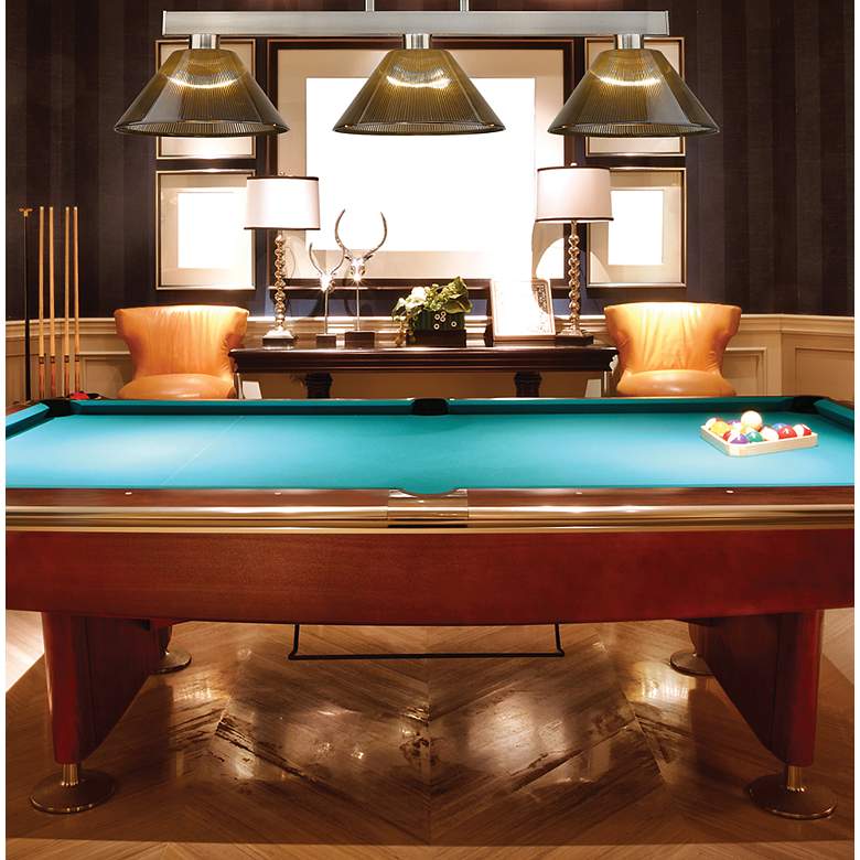 Image 2 Players by Z-Lite Brushed Nickel 3 Light Billiard Light more views