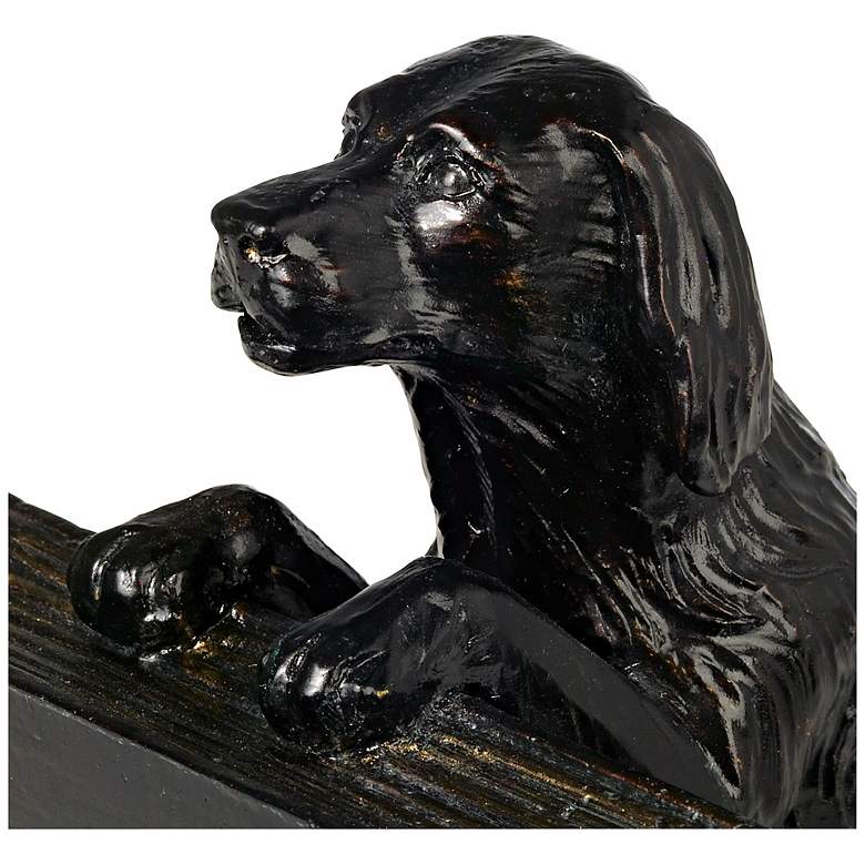 Image 6 Playful Golden Retriever Dogs 8 inch High Bookends Set more views