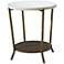 Playlist 26" High Brown-Eyed-Girl Stone Top Modern End Table