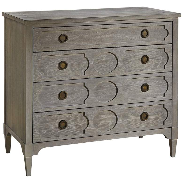 Image 1 Playlist 38 inch Wide Smoke on The Water Wood 4-Drawer Chest