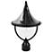 Plaza 18 1/4" High Black LED Solar Outdoor Light