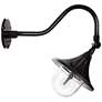Thumbnail2 of Plaza 21" High Black LED Solar Gooseneck Outdoor Wall Light more views