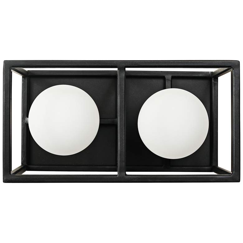 Image 1 Plaza 5 inchH Carbon and Havana Gold 2-Light LED Wall Sconce 