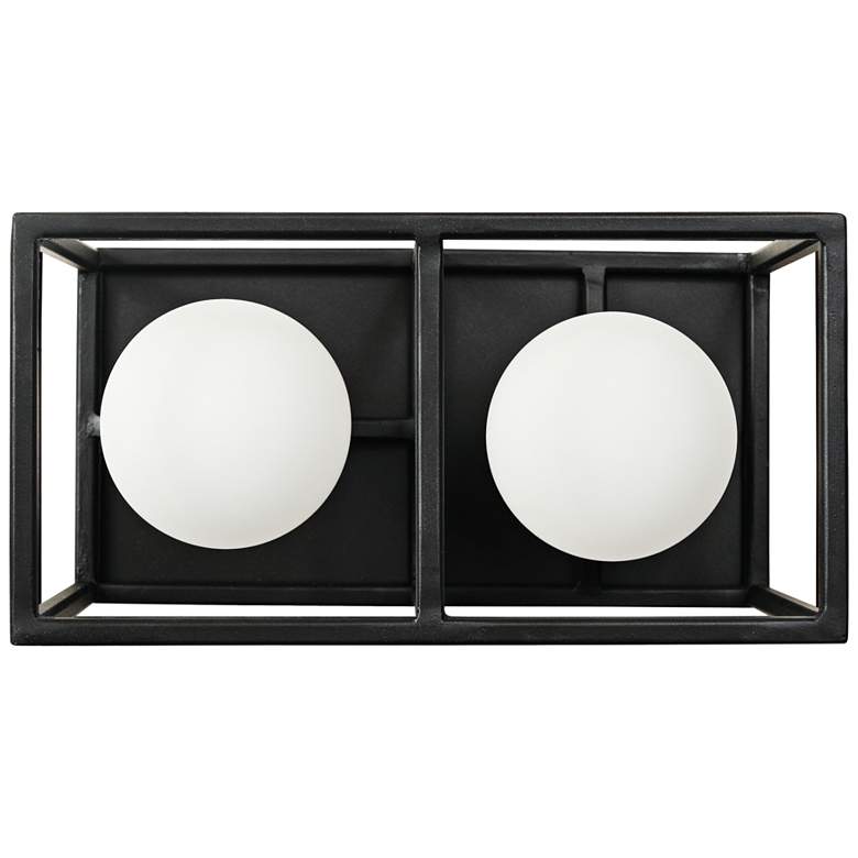 Image 1 Plaza 5"H Carbon and Havana Gold 2-Light LED Wall Sconce