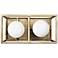 Plaza 5"H Havana Gold and Carbon 2-Light LED Wall Sconce 