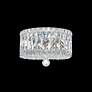 3_Plaza 7.5"H x 10"W 4-Light Crystal Flush Mount in Polished Stainl more views