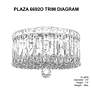 5_Plaza 7.5"H x 10"W 4-Light Crystal Flush Mount in Polished Stainl more views