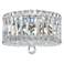 Plaza 7.5"H x 10"W 4-Light Crystal Flush Mount in Polished Stainl