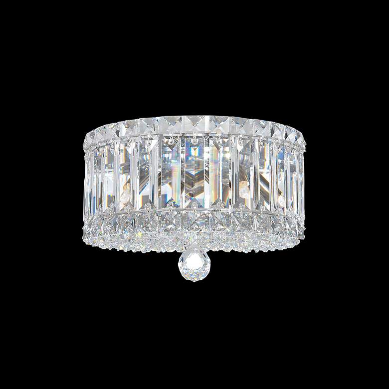 Image 3 Plaza 7.5"H x 10"W 4-Light Crystal Flush Mount in Polished Stainl more views