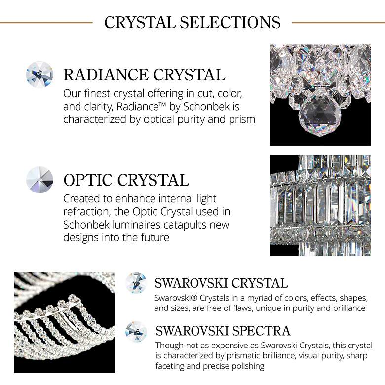 Image 2 Plaza 7.5"H x 12"W 4-Light Crystal Flush Mount in Polished Stainl more views