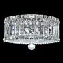 2_Plaza 7.5"H x 12"W 4-Light Crystal Flush Mount in Polished Stainl