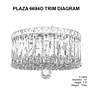 4_Plaza 7.5"H x 12"W 4-Light Crystal Flush Mount in Polished Stainl more views