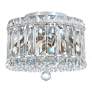 2_Plaza 7"H x 8"W 4-Light Crystal Flush Mount in Polished Stainless