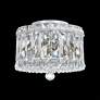 3_Plaza 7"H x 8"W 4-Light Crystal Flush Mount in Polished Stainless more views