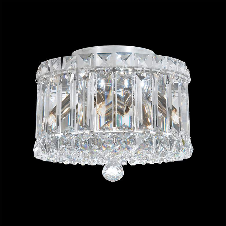 Image 3 Plaza 7"H x 8"W 4-Light Crystal Flush Mount in Polished Stainless more views