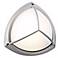 PLC Silver Finish 10" Wide Ceiling or Wall Outdoor Light