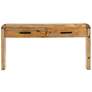Pleasant Grove 64" Wide Pine Wood 2-Drawer Console Table
