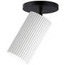 Pleat-Wall Sconce White / Black