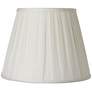 Pleated Oyster Silk Empire Lamp Shade 11x18x13.5 (Spider)