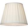 Pleated Oyster Silk Empire Lamp Shade 6x10x8 (Spider)