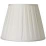 Pleated Oyster Silk Empire Lamp Shade 7x12x9 (Spider)